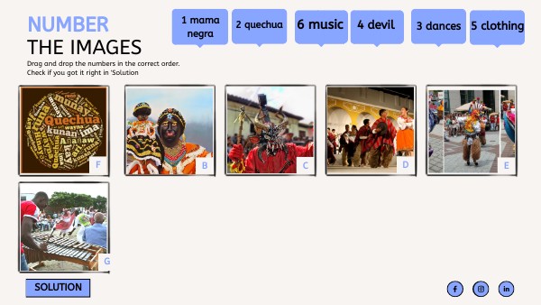 NUMBER THE IMAGES | Genially