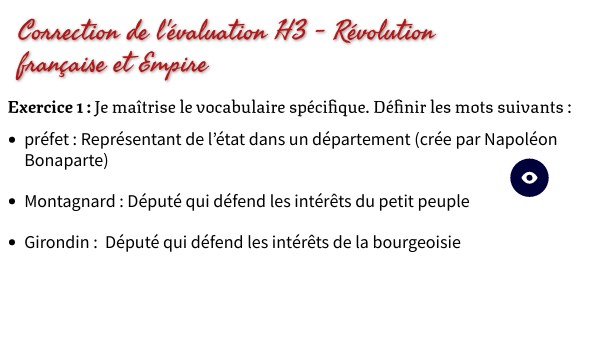 évaluation Sur La Révolution Française Cm2 Avec Correction
