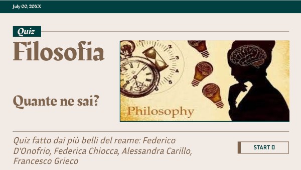 Quiz filosofia | Genially