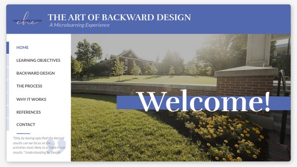 The Art of Backward Design