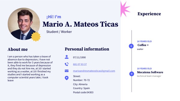 CV Esencial | Genially