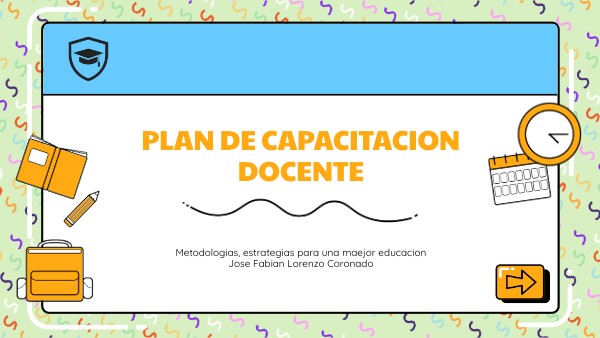 Plan de capacitacion docente | Genially