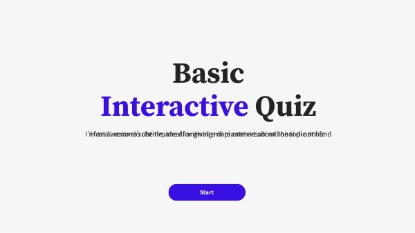 Copia - Quiz Interattivo B asico
