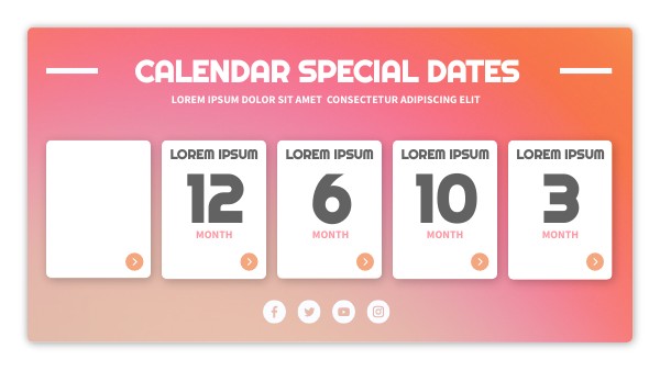 SPECIAL DATES INFO HORIZONTAL