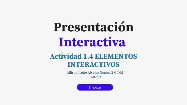 Presentación interactiva básica | Genially
