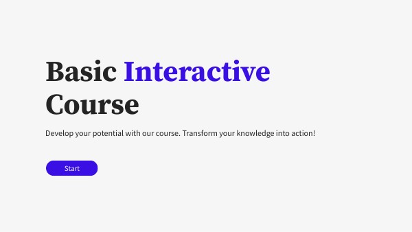 Cours interactive basique | Genially