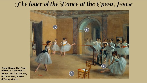 The foyer of the Dance at the Opera House.
