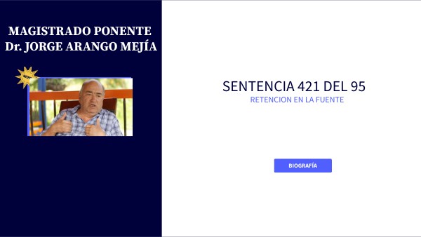 SENTENCIA 421 - 95 | Genially