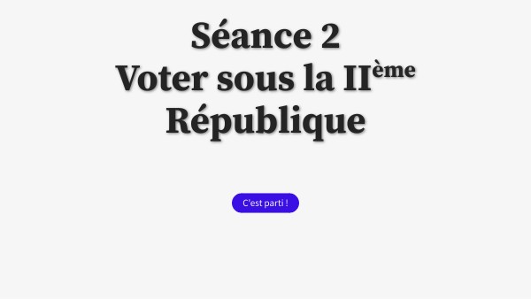 Cours 4ème voter sous la IIème République