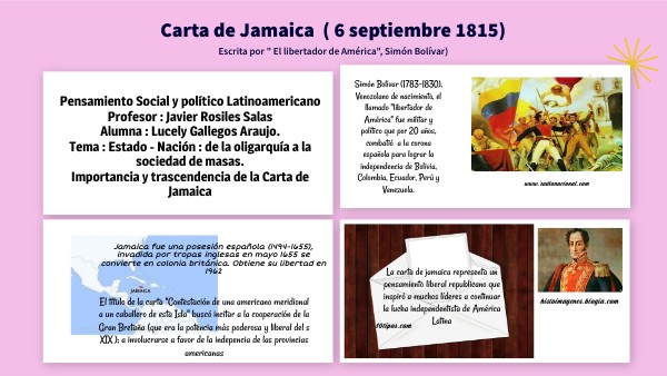 Carta de Jamaica | Genially