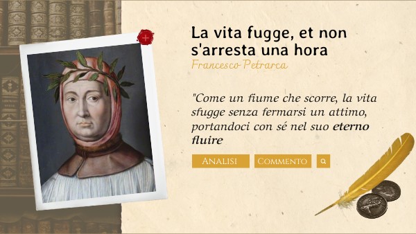 Figure Retoriche La Vita Fugge E Non S'arresta Un'ora Petrarca - La vita fugge et non s’arresta una hora