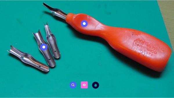 Adigraf Blockdruckgriff Mit 4 Gravurpunkten - Daler Rowney - Für Künstlerische Drucke