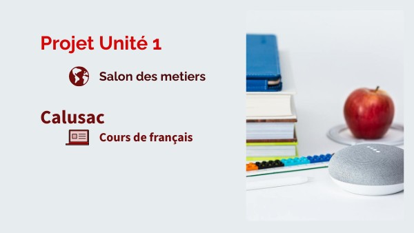 Projet Unité 1 | Genially