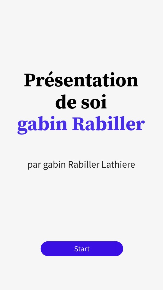 Présentation interactive basique mobile