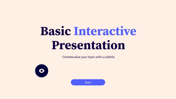 Présentation interactive basique | Genially