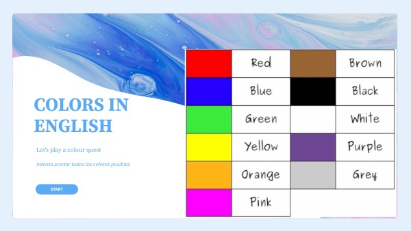 7.1 Practica: colors quiz | Genially