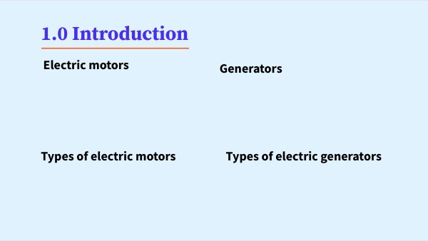 Basic interactive presentation