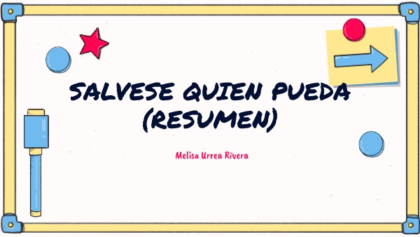 SALVESE QUIEN PUEDA - Resumen primer corte