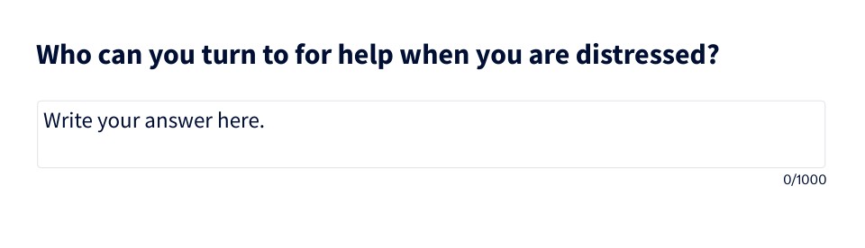 SSC Learner wellness reflection question revised | Genially
