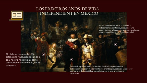 Primeros Años De Vida Independiente De Mexico view.genially.com