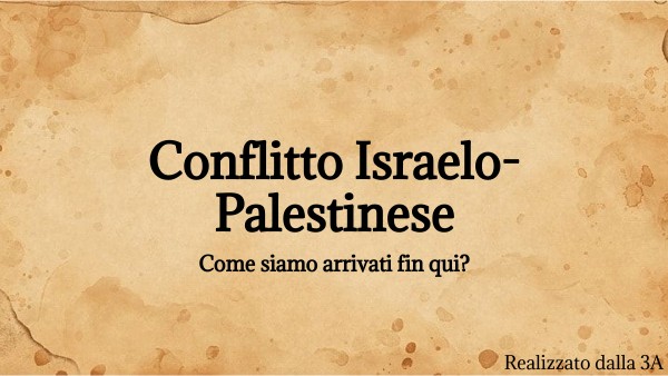 Guerra Israelo-Palestinese | Genially