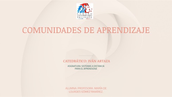 COMUNIDADES DE APRENDIZAJE | Genially