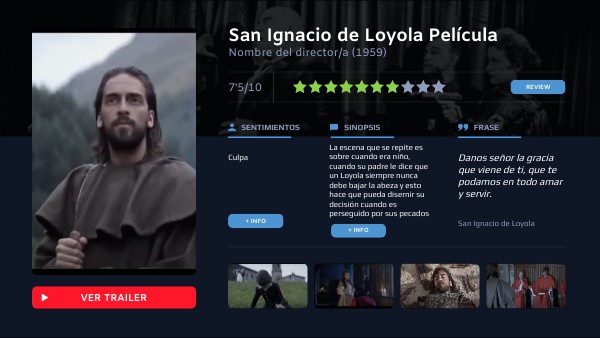 Cartel película San Ignacio de Loyola, equipo 10 | Genially