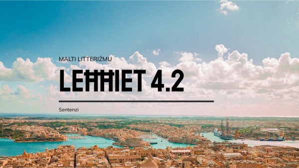 Leħħiet 4.2- sentenzi | Genially