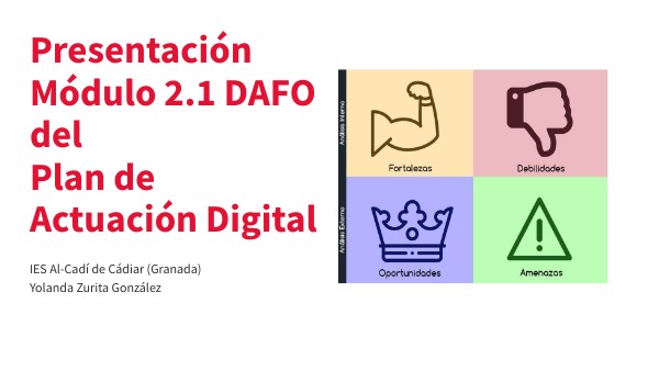 Tarea Módulo 2.1 DAFO Yolanda Zurita | Genially