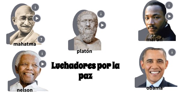 personajes de la paz
