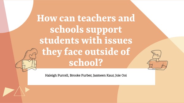 How can teachers and schools support students with issues they face ...