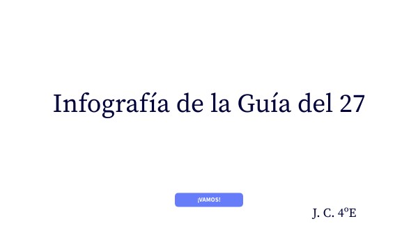 Infografía de la Guía del 27 | Genially