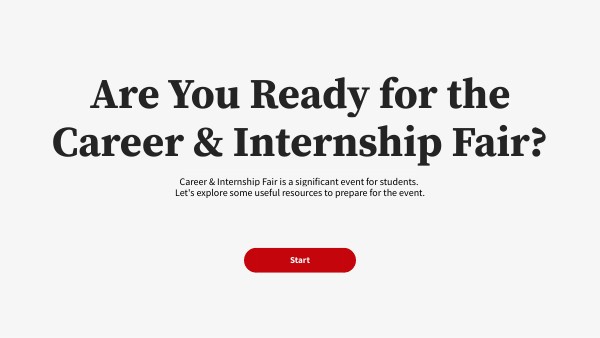 Career & Internship Fair Quiz | Genially
