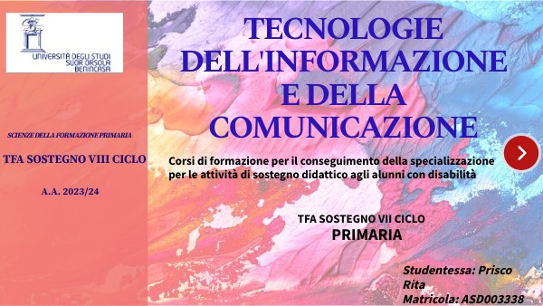 Elaborato TIC TFA VIII CICLO | Genially