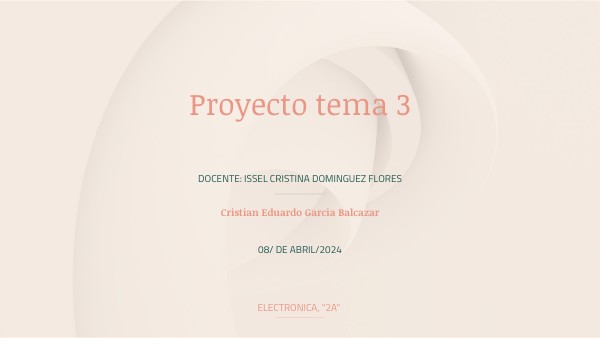 Proyecto del tema 3 | Genially