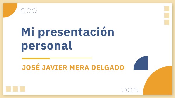 PRESENTACIÓN PERSONAL