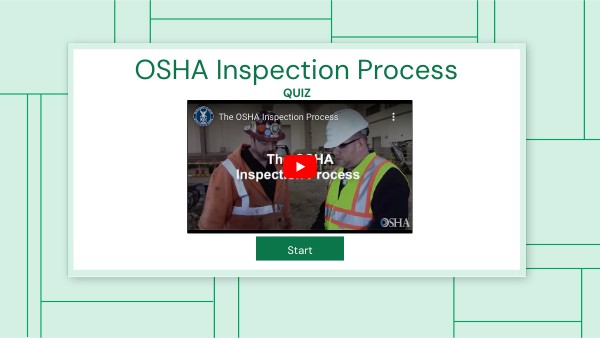 OSHA Inspection Quiz