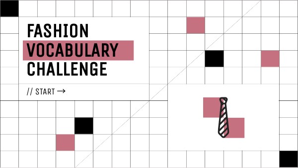 Fashion Vocabulary Challenge | Genially