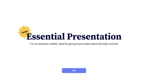 Essential Presentation | Genially