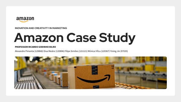 Amazon Case Study | Genially