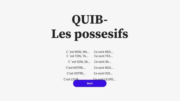 Basic Interactive Quiz | Genially