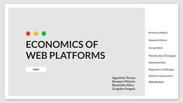 economics of web platforms