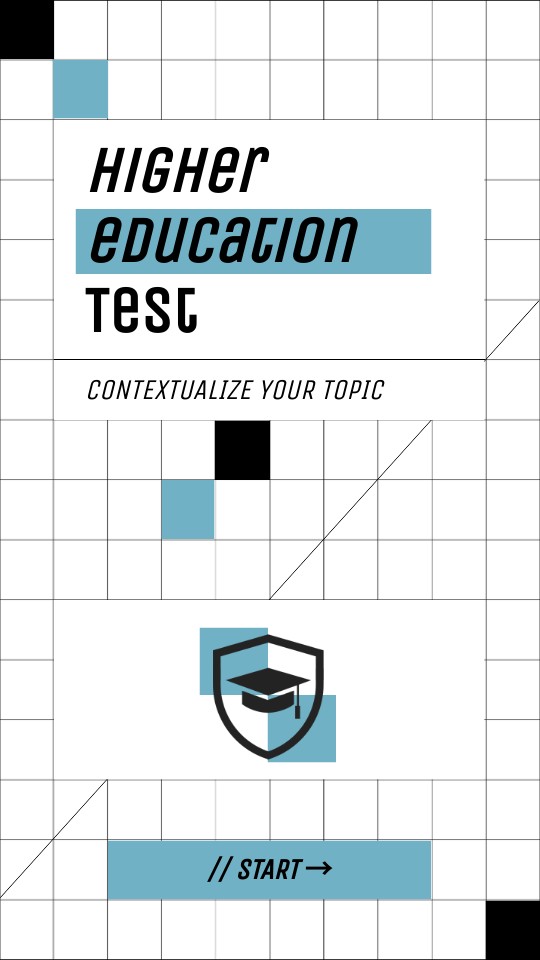 Higher Education Test Mobile | Genially