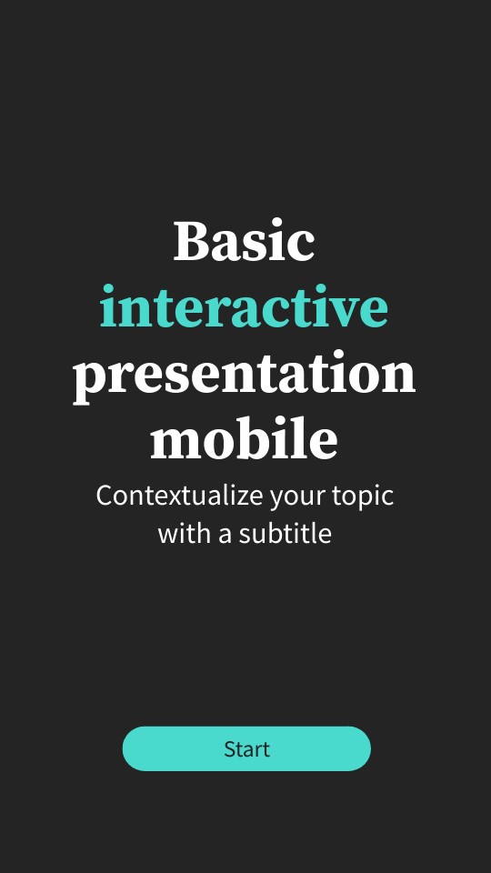 Basic interactive presentation mobile
