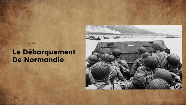 le débarquement