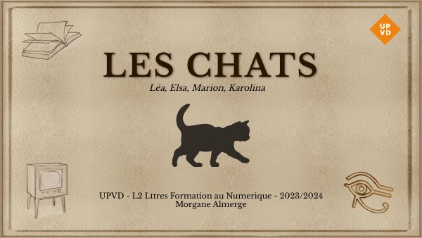 Bd Humoristique Sur Les Chats Page De Garde Bleue Exposé sur les chats | Genially