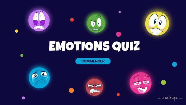 Quiz émotions Genially