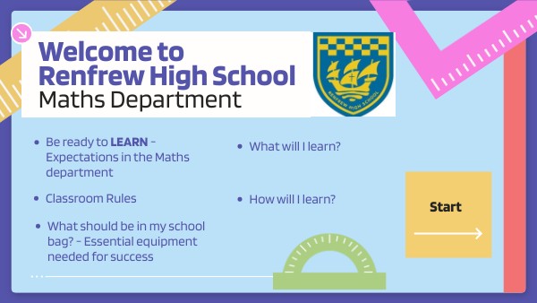 P7 Induction Day Introduction Lesson | Genially