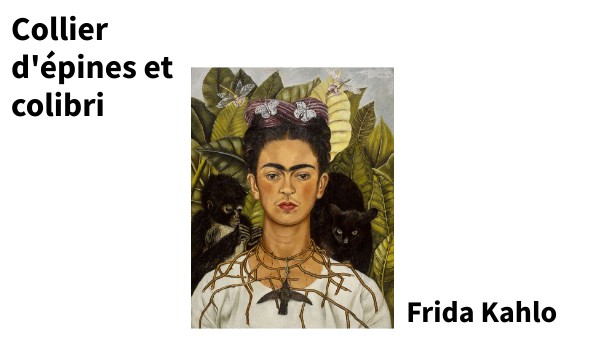 Diapo sur Collier d'épines et colibri