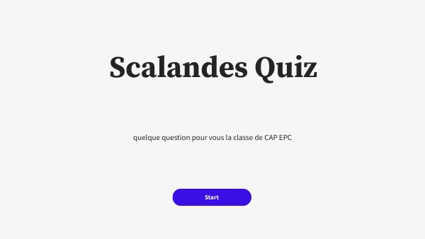 Quiz interactif basique